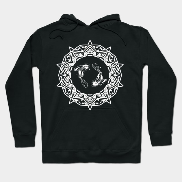 Pisces zodiac design Hoodie by JustDoodle